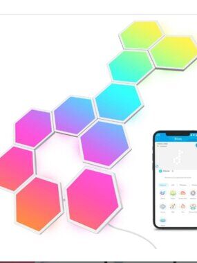 Govee Glide Hexa Light Panels, RGBIC Hexagon LED Wall Lights (New, 10 Pack)